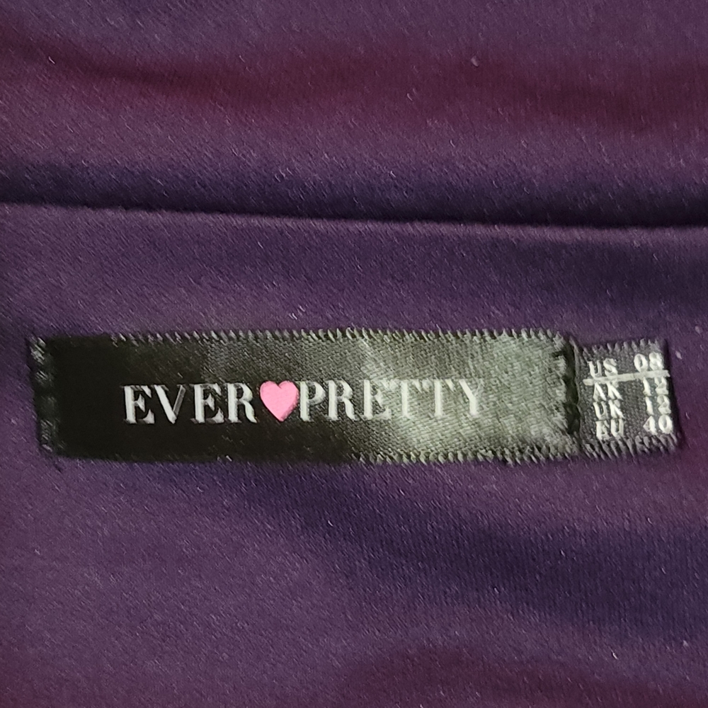 Deep Purple Ever Pretty Sleeveless Layered Chiffon Maxi Dress - Picture 3 of 5